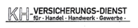 KH- VERSICHERUNGS-DIENST für · Handel · Handwerk · Gewerbe Logo (EUIPO, 15.11.2002)