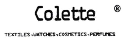 Colette TEXTILES-WATCHES-COSMETICS-PERFUMES Logo (EUIPO, 20.03.2003)