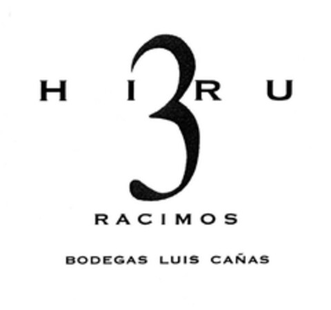 HIRU 3 RACIMOS BODEGAS LUIS CAÑAS Logo (EUIPO, 08.06.2005)