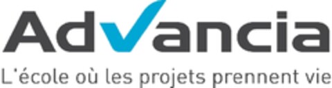 Advancia L'école où les projets prennent vie Logo (EUIPO, 21.07.2009)