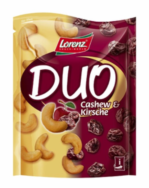 Lorenz Snack-World Duo Cashew & Kirsche Logo (EUIPO, 07/01/2014)