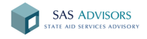 SAS ADVISORS STATE AID SERVICES ADVISORY Logo (EUIPO, 09/12/2015)