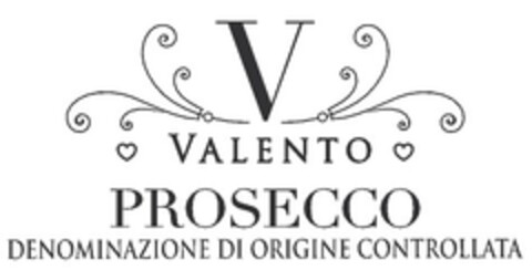 Valento Prosecco Denominazione di Origine Controllata Logo (EUIPO, 30.05.2016)