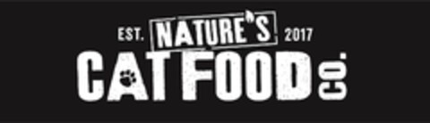 EST. 2017 NATURE'S CAT FOOD CO. Logo (EUIPO, 07.02.2018)