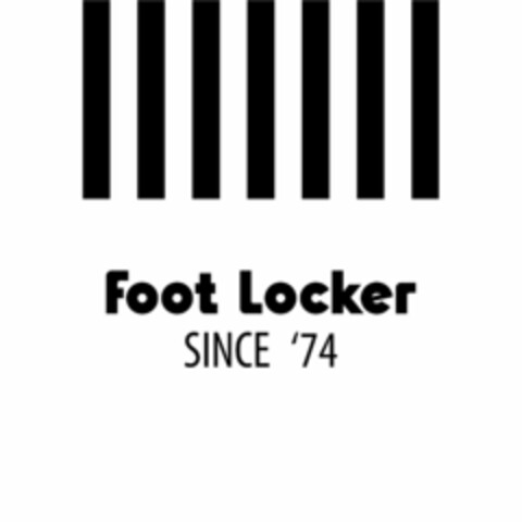 FOOT LOCKER SINCE '74 STRIPED Design Logo (EUIPO, 09.08.2018)