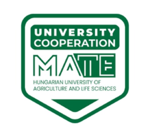 UNIVERSITY COOPERATION MATE HUNGARIAN UNIVERSITY OF AGRICULTURE AND LIFE SCIENCES Logo (EUIPO, 12/13/2023)