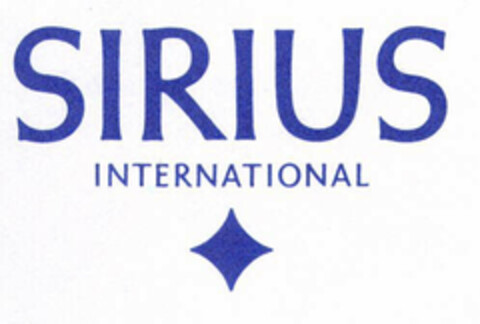 SIRIUS INTERNATIONAL Logo (EUIPO, 18.06.2001)