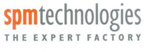 spmtechnologies THE EXPERT FACTORY Logo (EUIPO, 14.08.2002)