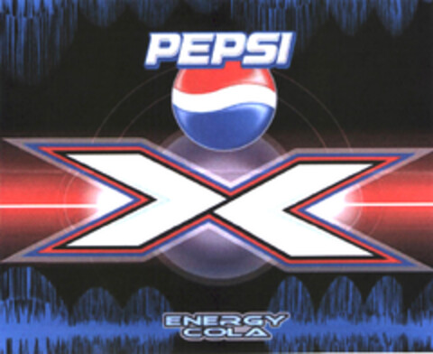 PEPSI X ENERGY COLA Logo (EUIPO, 19.01.2004)
