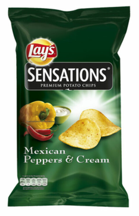 Lay's SENSATIONS Mexican Pepper & Cream Logo (EUIPO, 20.12.2007)