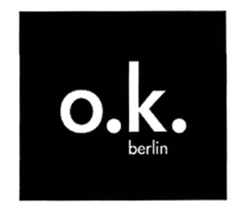 o.k. berlin Logo (EUIPO, 07.11.2012)