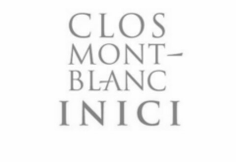 CLOS MONTBLANC INICI Logo (EUIPO, 02/26/2019)