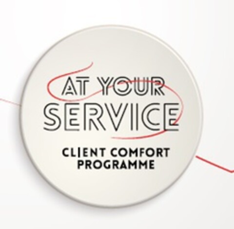 AT YOUR SERVICE CLIENT COMFORT PROGRAMME Logo (EUIPO, 29.04.2019)