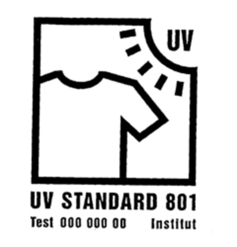 UV UV STANDARD 801 Test 000 000 00 Institut Logo (EUIPO, 14.01.1998)