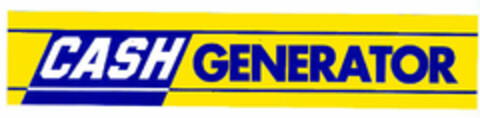 CASH GENERATOR Logo (EUIPO, 08.07.1999)