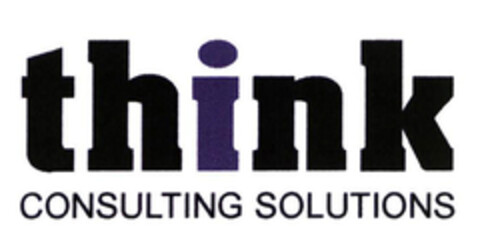 think CONSULTING SOLUTIONS Logo (EUIPO, 09/24/2004)