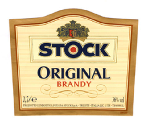 STOCK ORIGINAL BRANDY Logo (EUIPO, 25.01.2005)