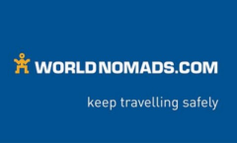 WORLDNOMADS.COM keep travelling safely Logo (EUIPO, 08.05.2006)