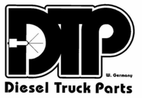 DTP W. Germany Diesel Truck Parts Logo (EUIPO, 04/25/2008)