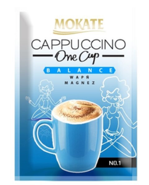 MOKATE CAPPUCCINO One Cup BALANCE WAPŃ MAGNEZ NO. 1 Logo (EUIPO, 02/04/2011)