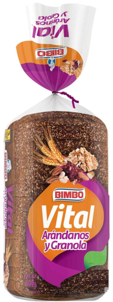 BIMBO VITAL ARÁNDANOS Y GRANOLA Logo (EUIPO, 10/29/2015)