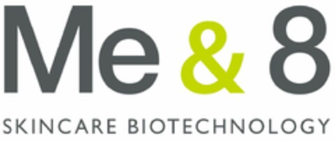 Me & 8 Skincare Biotechnology Logo (EUIPO, 30.11.2015)