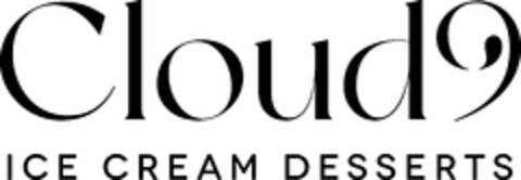 CLOUD9 ICE CREAM DESSERTS Logo (EUIPO, 06.12.2022)