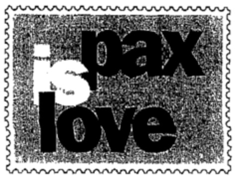 pax is love Logo (EUIPO, 15.07.1998)