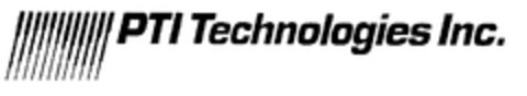 PTI Technologies Inc. Logo (EUIPO, 11.11.1998)
