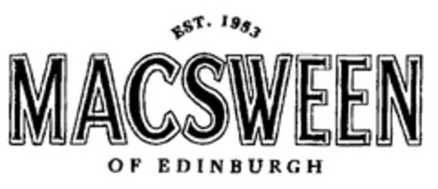 EST. 1953 MACSWEEN OF EDINBURGH Logo (EUIPO, 05/27/1999)