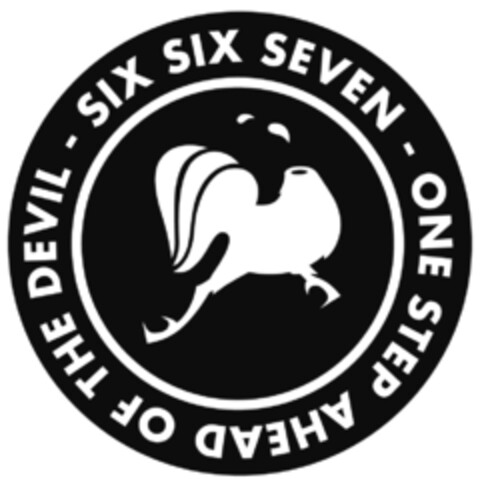 SIX SIX SEVEN - ONE STEP AHEAD OF THE DEVIL - Logo (EUIPO, 03/18/2003)