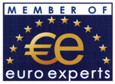 MEMBER OF € E euro experts Logo (EUIPO, 07/09/2007)