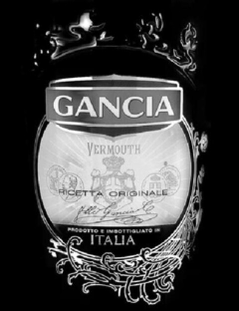 GANCIA VERMOUTH RICETTA ORIGINALE F.LLI GANCIA PRODOTTO E IMBOTTIGLIATO IN ITALIA Logo (EUIPO, 18.10.2011)