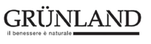 GRÜNLAND IL BENESSERE È NATURALE Logo (EUIPO, 09.04.2013)