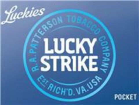 LUCKIES LUCKY STRIKE R.A. PATTERSON TOBACCO COMPANY EST RICH'D. V.A. USA Logo (EUIPO, 22.01.2016)