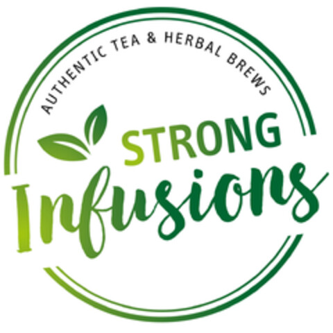 AUTHENTIC TEA & HERBAL BREWS STRONG INFUSIONS Logo (EUIPO, 26.06.2018)