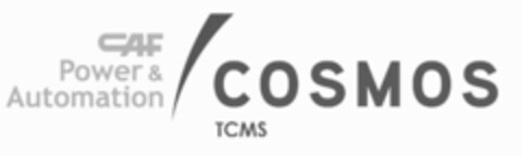 CAF POWER & AUTOMATION COSMOS TCMS Logo (EUIPO, 03/29/2019)