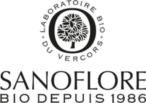 LABORATOIRE BIO DU VERCORS SANOFLORE BIO DEPUIS 1986 Logo (EUIPO, 03/12/2020)