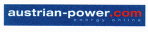 austrian-power.com energy online Logo (EUIPO, 08/25/2000)