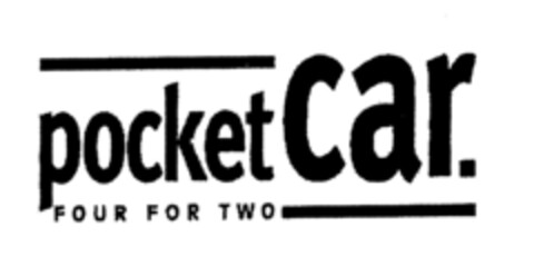 pocket car. FOUR FOR TWO Logo (EUIPO, 24.10.2000)