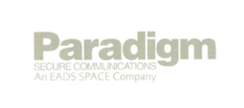 Paradigm Secure Communications An EADS SPACE Company Logo (EUIPO, 27.01.2006)