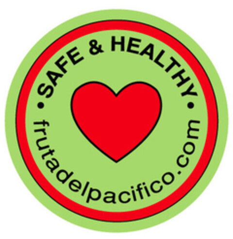 SAFE & HEALTHY · frutadelpacifico.com · Logo (EUIPO, 09.05.2006)