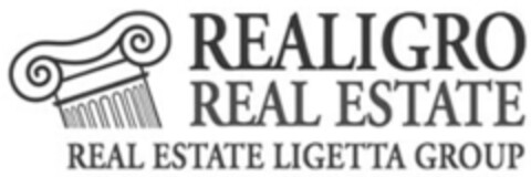 REALIGRO REAL ESTATE REAL ESTATE LIGETTA GROUP Logo (EUIPO, 10.10.2006)