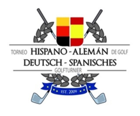 TORNEO HISPANO - ALEMAN DE GOLF DEUTSCH-SPANISCHES GOLFTURNIER EST. 2009 Logo (EUIPO, 16.09.2014)