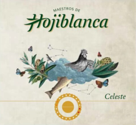 MAESTROS DE HOJIBLANCA CELESTE Logo (EUIPO, 25.04.2018)