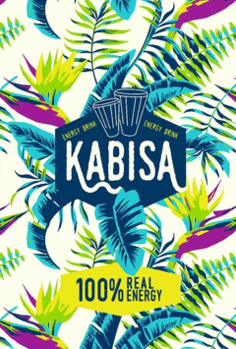 KABISA ENERGY DRINK 100% REAL ENERGY Logo (EUIPO, 04.07.2018)