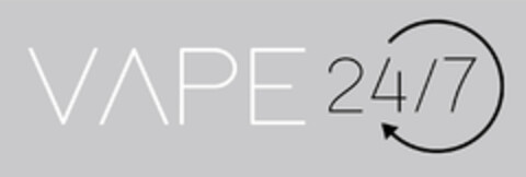 VAPE 24/7 Logo (EUIPO, 20.08.2018)