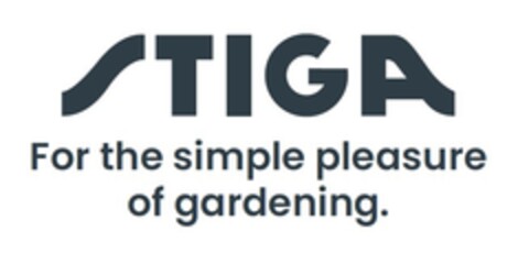 STIGA For the simple pleasure of gardening. Logo (EUIPO, 03.08.2022)