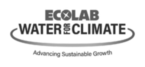 ECOLAB WATER FOR CLIMATE Advancing Sustainable Growth Logo (EUIPO, 03.10.2022)