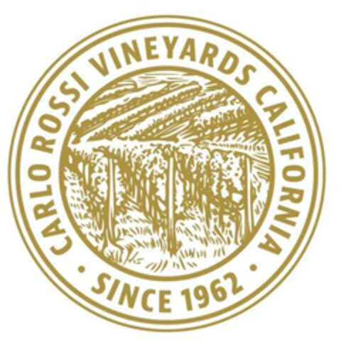 CARLO ROSSI VINEYARDS CALIFORNIA SINCE 1962 Logo (EUIPO, 16.01.2023)